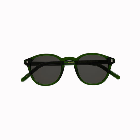 Soft formed and rounded rectangular lenses make the Nelson a highly wearable choice of sunglasses from Swedish cult fashion brand, Monokel.