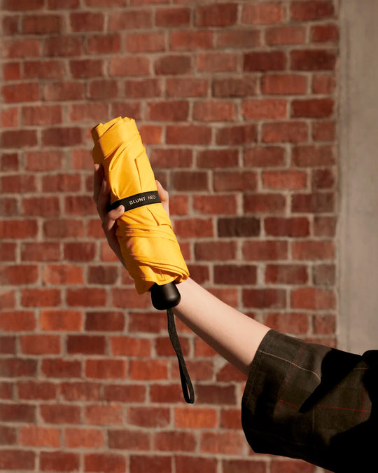The BLUNT Neo in Citrus Yellow is a lightweight, compact umbrella designed to be there whenever the weather changes.