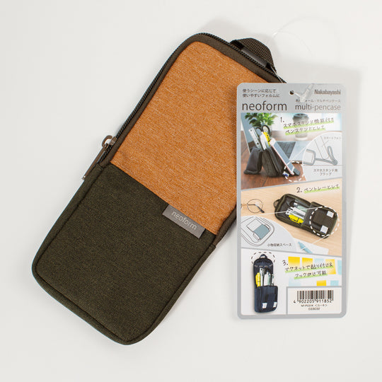 A tidy solution that adapts to how you work. The Khaki Neoform Pen Case is a compact organiser built for desks that shift between home, office and on-the-go setups.