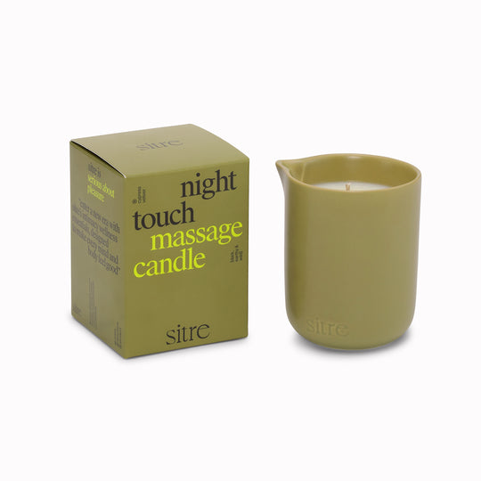 Night Touch is the ultimate mood-setter for a slow evening. This isn't your standard scented candle; it’s a functional piece of self-care designed to melt into a warm, nourishing body oil.