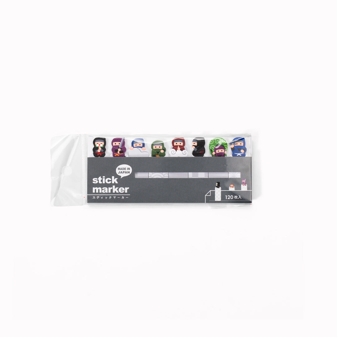The Mind Wave Ninja sticky page marker set is both a fun and functional way to mark the pages of your diary or notebook. 