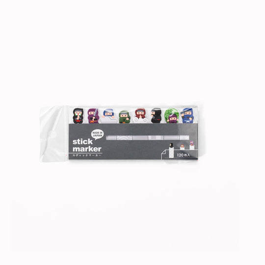 The Mind Wave Ninja sticky page marker set is both a fun and functional way to mark the pages of your diary or notebook. 