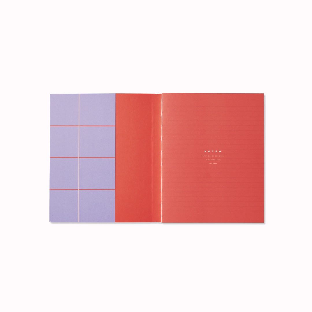 Uma Notebook | Lavender Check | A5 | Lined