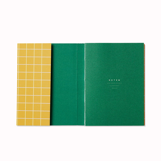 Uma Notebook | Ochre Check | A6 | Lined