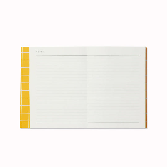 Uma Notebook | Ochre Check | A6 | Lined