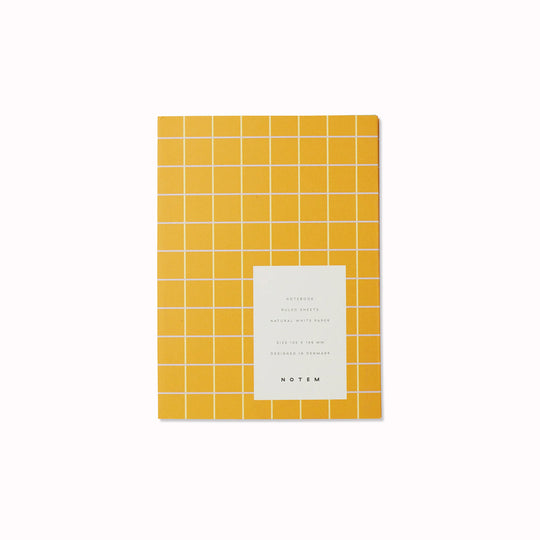 Uma Notebook | Ochre Check | A6 | Lined