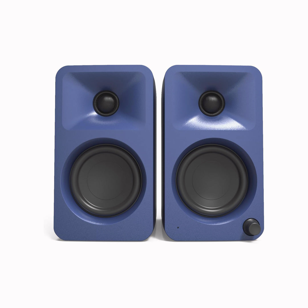 These compact speakers in Indigo bridge the gap between traditional computer audio and professional studio monitors, delivering remarkably clear and precise sound. Perfect for creators, gamers, and music enthusiasts.