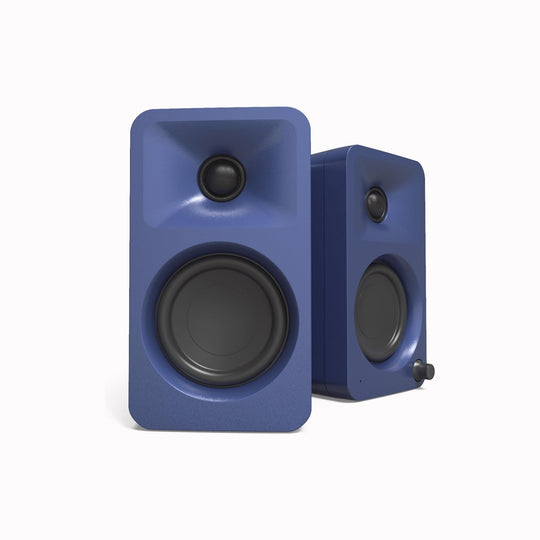These compact speakers in Indigo bridge the gap between traditional computer audio and professional studio monitors, delivering remarkably clear and precise sound. Perfect for creators, gamers, and music enthusiasts.