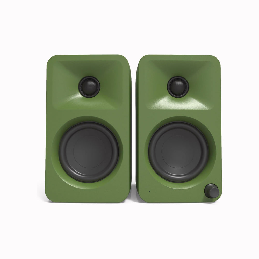 These compact speakers in Moss bridge the gap between traditional computer audio and professional studio monitors, delivering remarkably clear and precise sound. Perfect for creators, gamers, and music enthusiasts.
