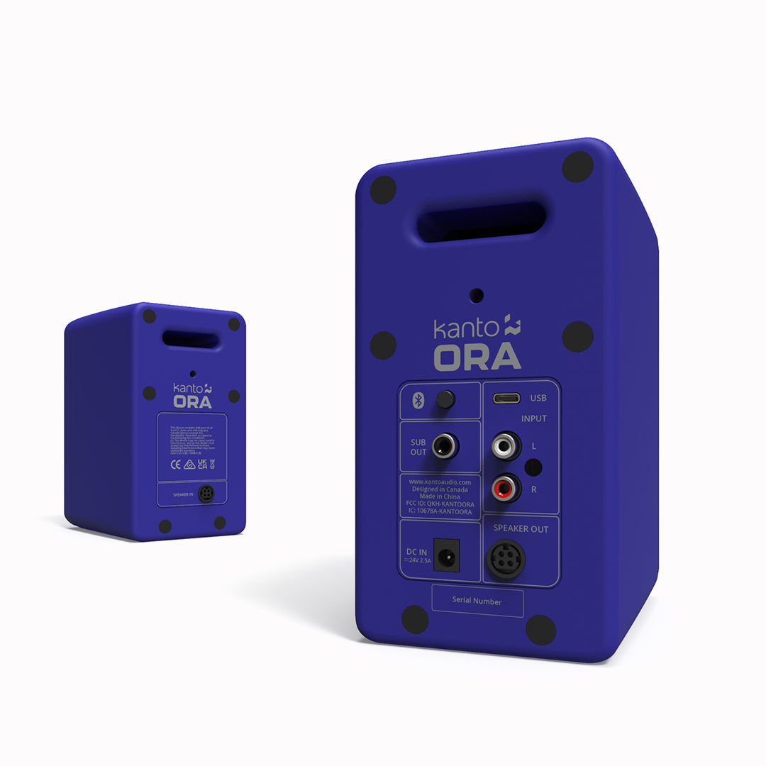 ORA | Bluetooth Desktop Speaker Pair | Purple