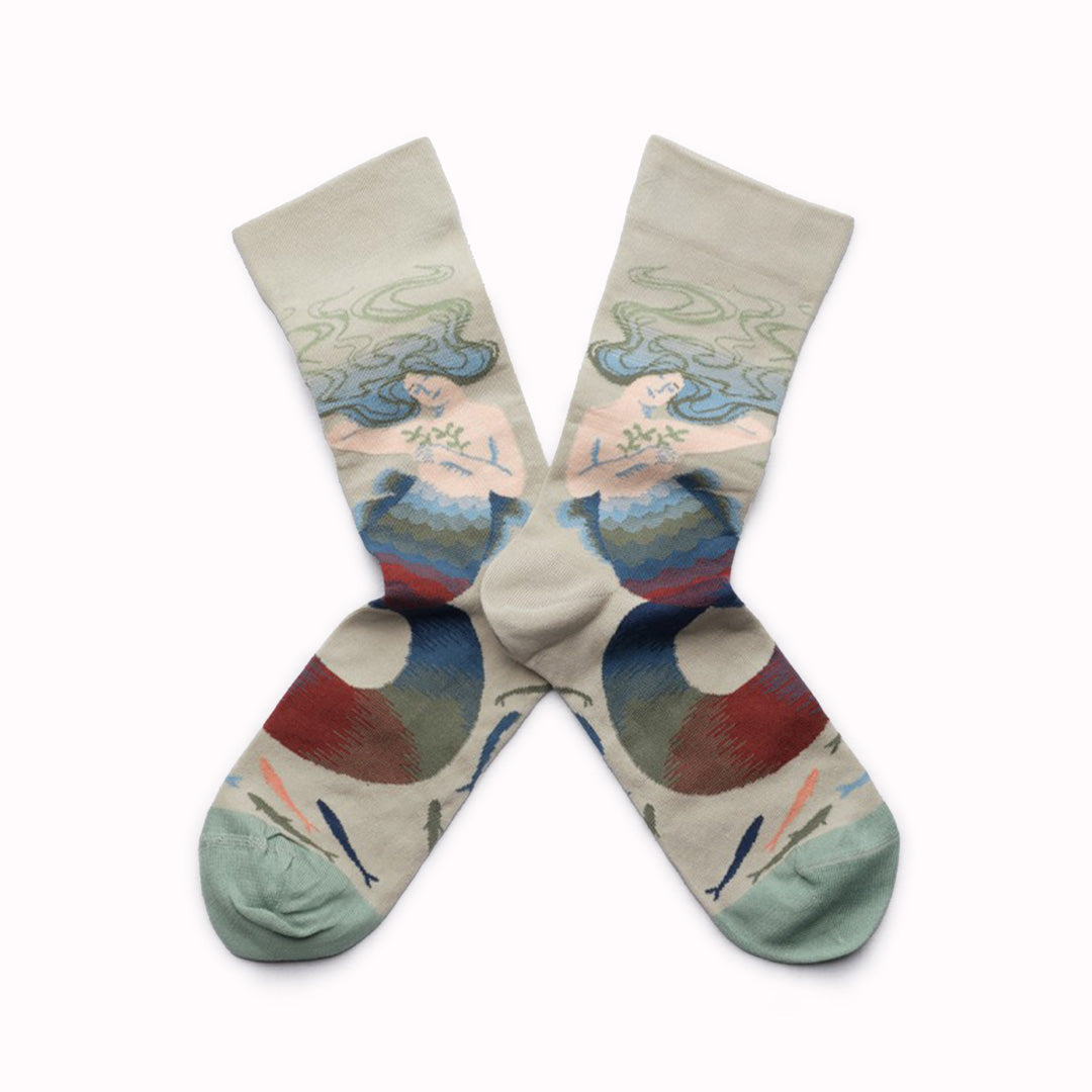 Illustrative and arty, fashion led socks! Bonne Maison have been producing high quality Egyptian cotton socks in Europe since 2012. Each seasonal collection tells stories in colour and pattern