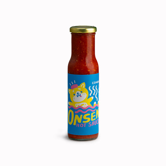 Onsen Hot Sauce from Conbini is inspired by the satisfying, intense heat that an Onsen brings