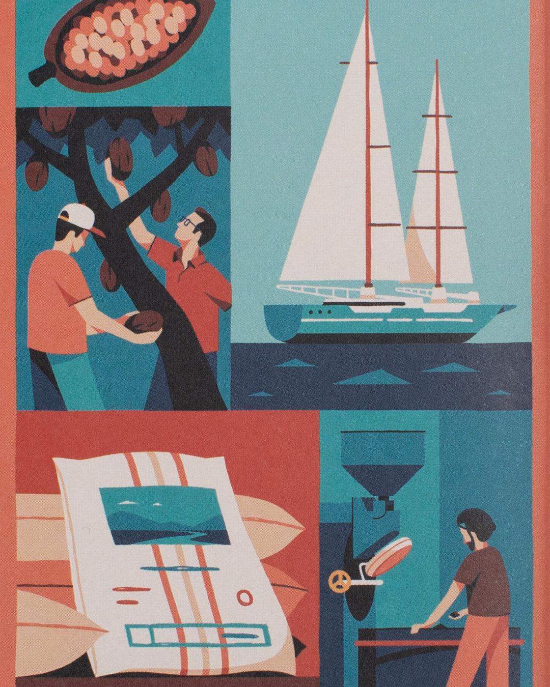 A limited-edition single-origin dark chocolate made with Colombian cacao and transported across the Atlantic by sail-powered cargo ship before being crafted bean-to-bar in Cornwall.