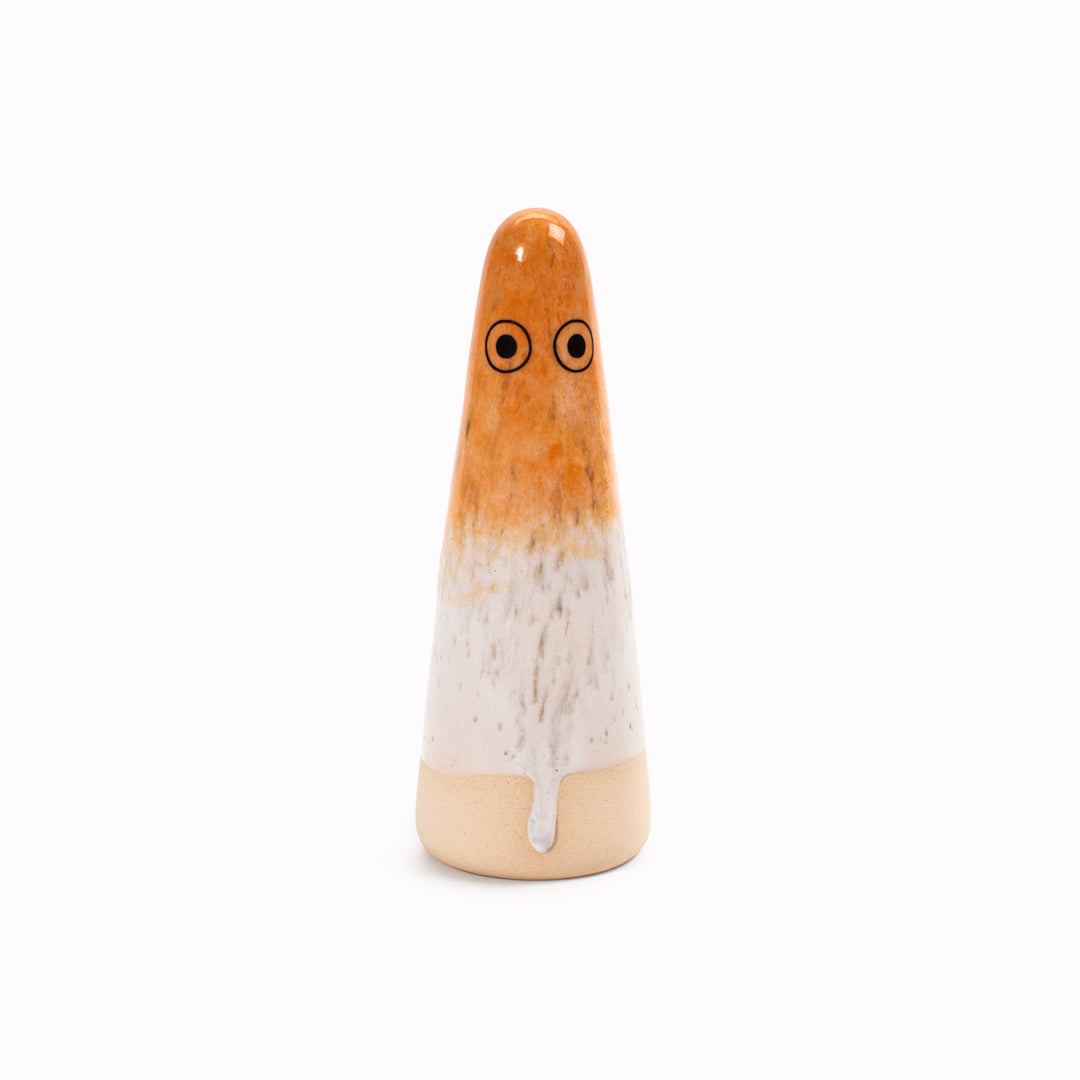 Ghost | Ceramic Figurine | Orange Hues