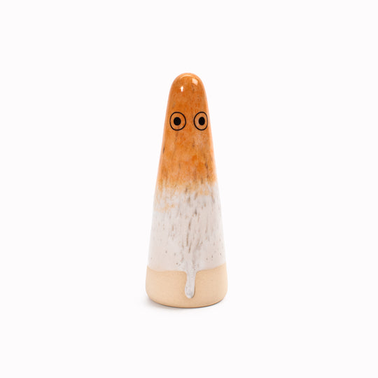 Ghost | Ceramic Figurine | Orange Hues