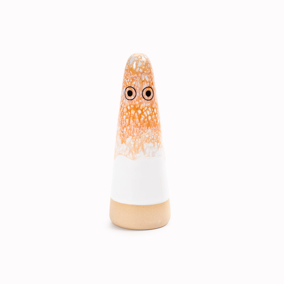 Ghost | Ceramic Figurine | Orange Hues