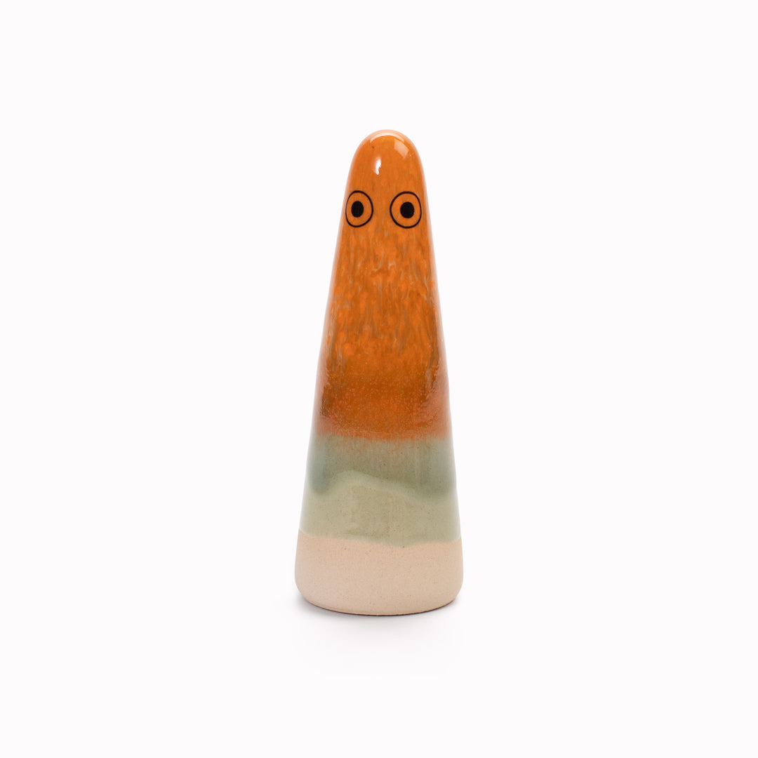 Ghost | Ceramic Figurine | Orange Hues
