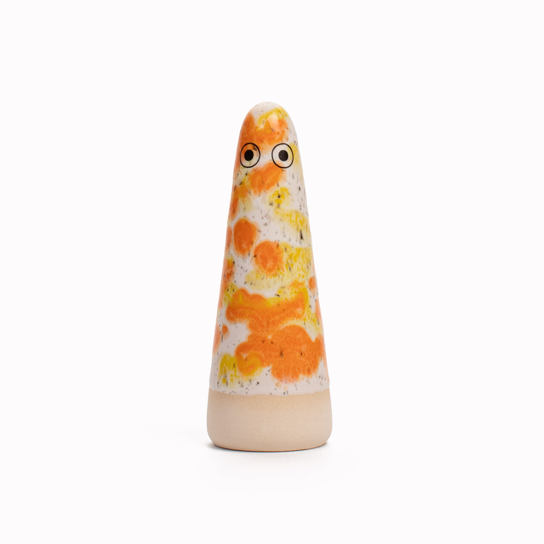 Ghost | Ceramic Figurine | Orange Hues