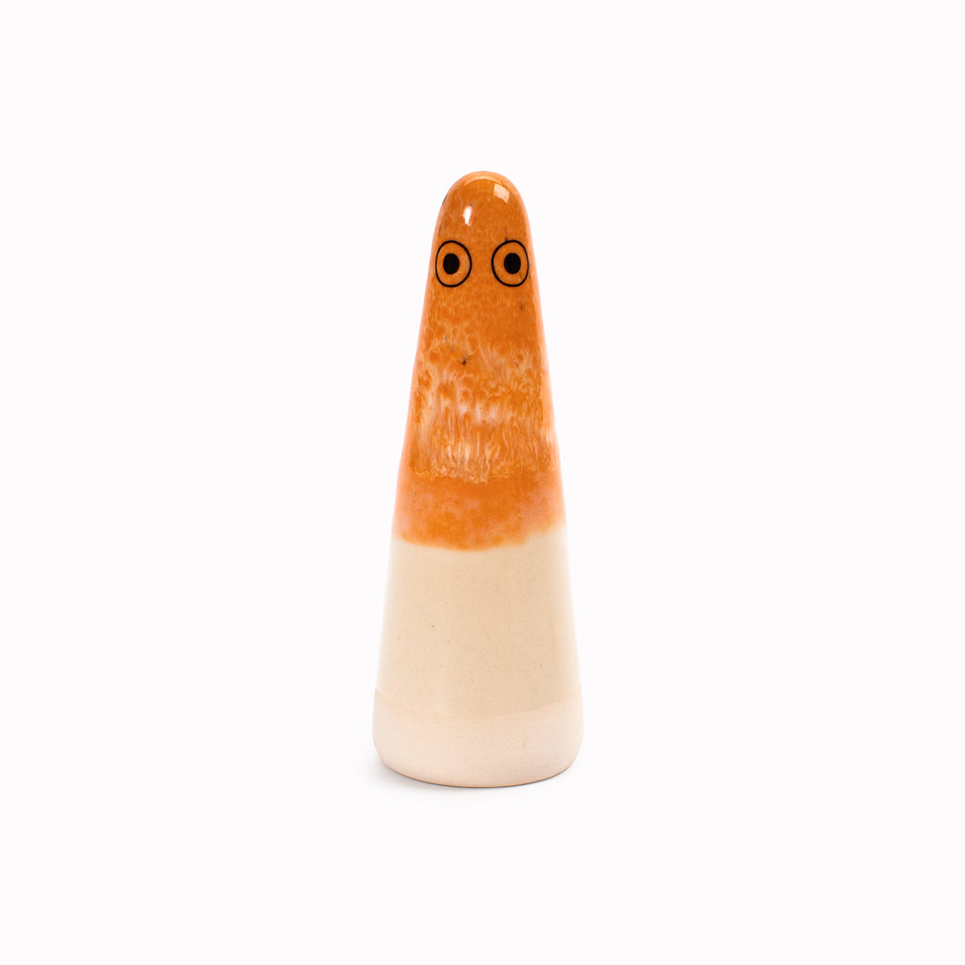 Ghost | Ceramic Figurine | Orange Hues