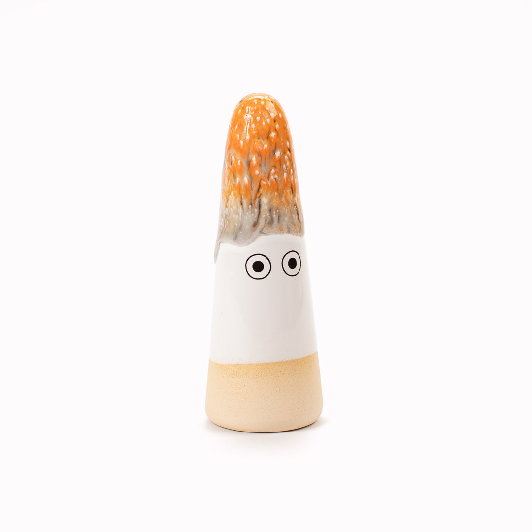 Ghost | Ceramic Figurine | Orange Hues