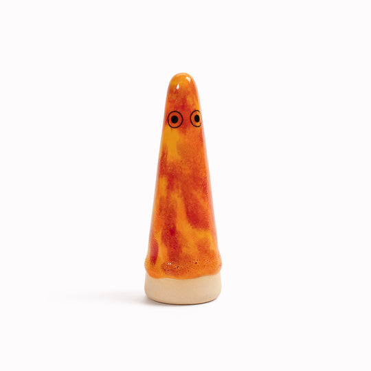 Ghost | Ceramic Figurine | Orange Hues