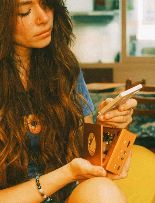 WE-001 | Bluetooth Cassette Player | Orange