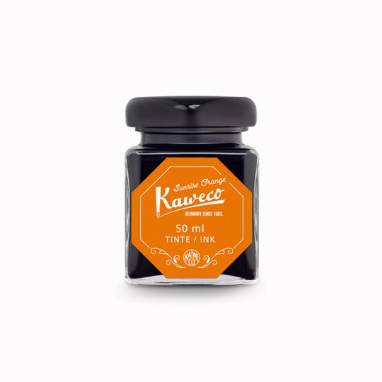 Unleash your creativity with Kaweco’s premium ink collection. Featuring vibrant shades of Black, Royal Blue, Palm Green, Ruby Red and Sunrise Orange