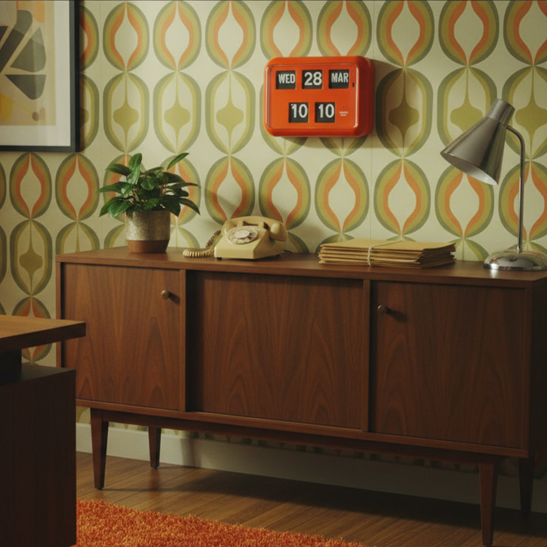 Flip Wall Clock | Orange