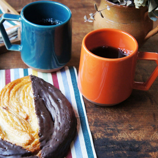 The CHIPS Mug in Orange keeps things simple: a solid everyday cup with clean lines and a bold colour finish