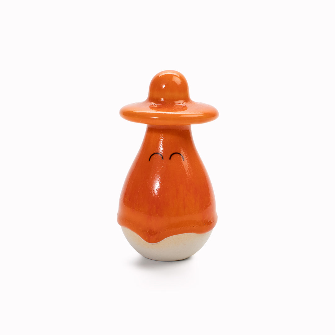 Meet Washi!&nbsp;Washi is a&nbsp;pear shaped, hat wearing, hand glazed ceramic&nbsp;figurine&nbsp;created as a close relative of the classic Arhoj Ghost.