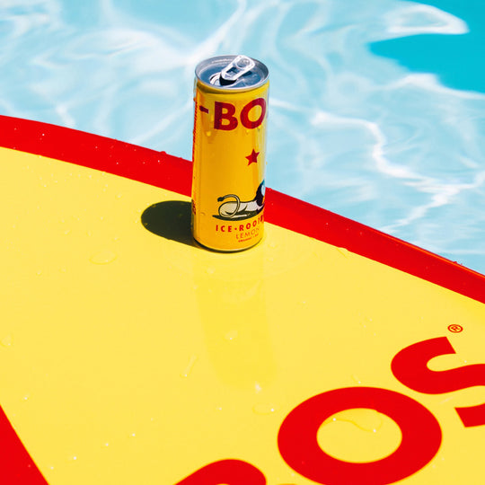 BOS Organic Lemon Rooibos Ice Tea, a refreshing and invigorating beverage in a convenient 250ml can. Crafted with premium organic Rooibos, known for its rich antioxidant and mineral content
