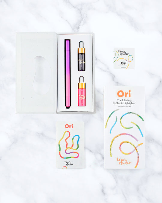 Refillable Highlighter Pen | Ori | Pink/Purple