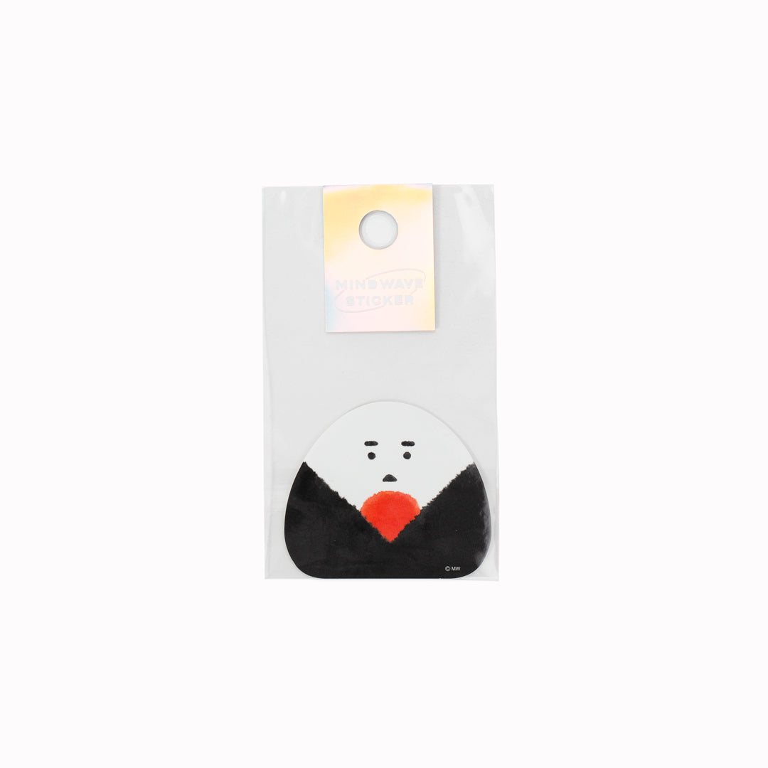The Mind Wave Onigiri Rice Ball sticker is part of their Full Of Japan (Nippon Ippai) sticker series, celebrating traditional and iconic Japanese symbols and motifs.