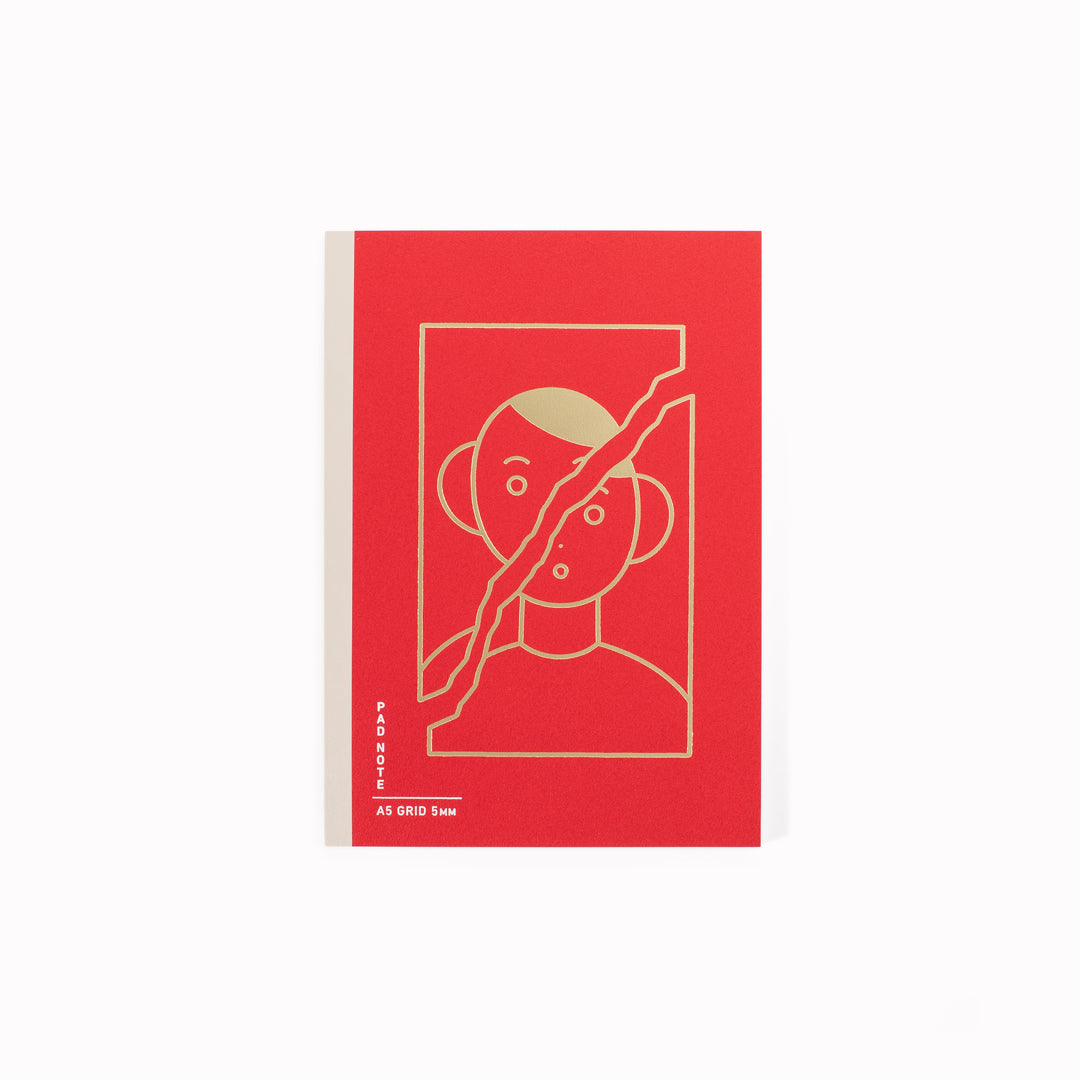 The A5-sized version of SIKIGU’s ingenious notebook-meets-memo-pad. The Pad Note uses a specialist binding method that keeps pages secure while allowing individual sheets to be peeled away cleanly when you want to take an idea with you or pass it on.