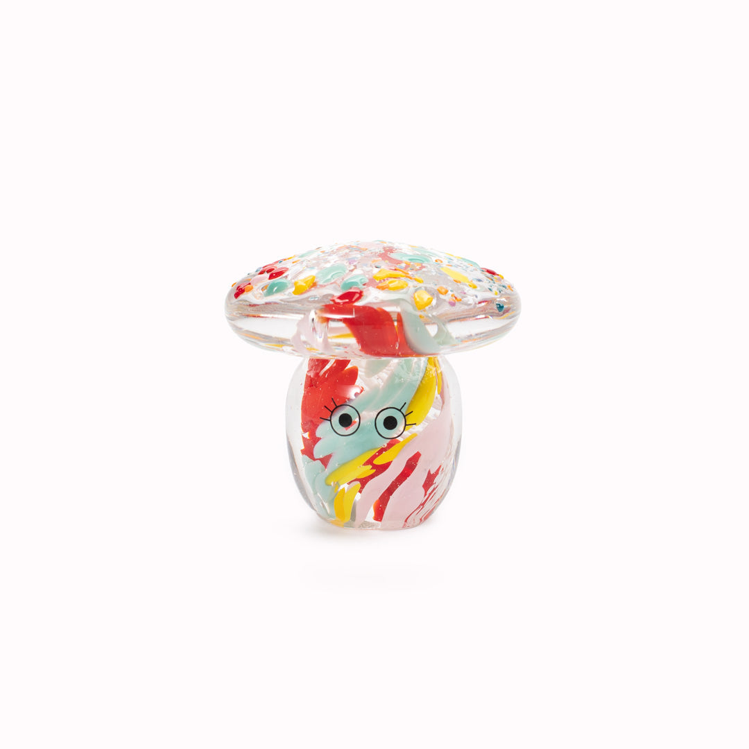 Crystal Blob | Glass Figurine | Speckled Shroom