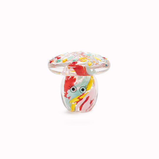 Crystal Blob | Glass Figurine | Speckled Shroom