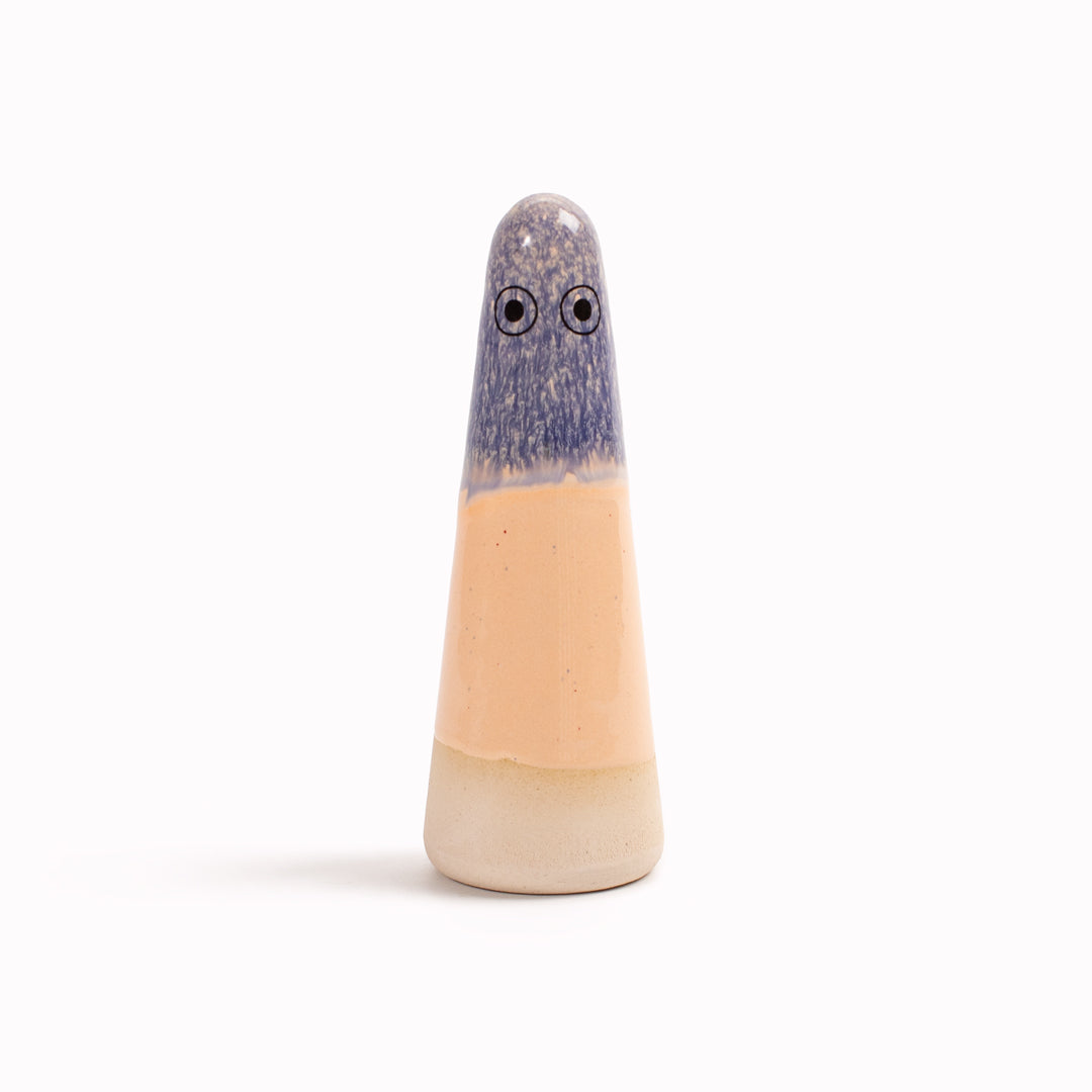 Meet the iconic hand glazed, ceramic Ghost - a personality laden decorative object from Studio Arhoj! Like much of Anders Arhoj's creations, these are inspired by Japanese ceramics but with a Scandinavian twist
