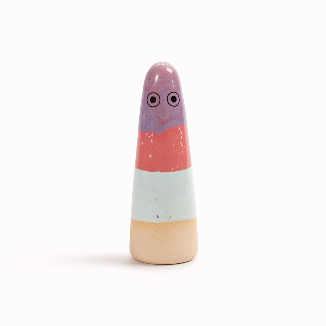 Meet the iconic hand glazed, ceramic Ghost - a personality laden decorative object from Studio Arhoj! Like much of Anders Arhoj's creations, these are inspired by Japanese ceramics but with a Scandinavian twist