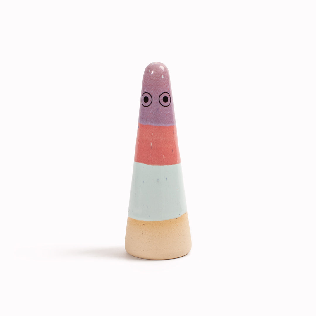 Meet the iconic hand glazed, ceramic Ghost - a personality laden decorative object from Studio Arhoj! Like much of Anders Arhoj's creations, these are inspired by Japanese ceramics but with a Scandinavian twist