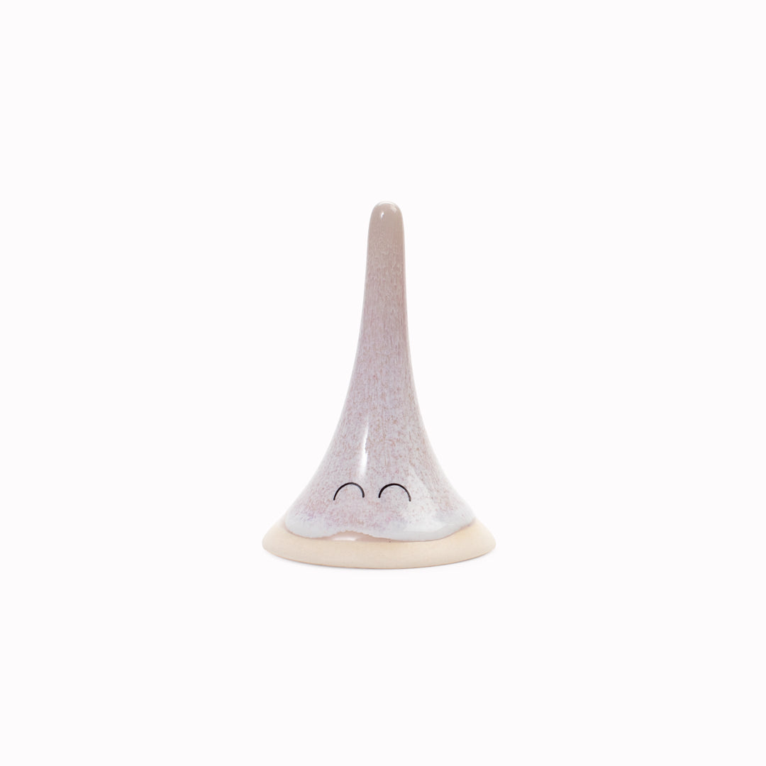 Meet Yoko! Yoko is a wide bottomed, skinny, hand glazed ceramic figurine created as a close relative of the classic Arhoj Ghost.