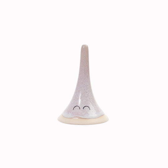 Meet Yoko! Yoko is a wide bottomed, skinny, hand glazed ceramic figurine created as a close relative of the classic Arhoj Ghost.