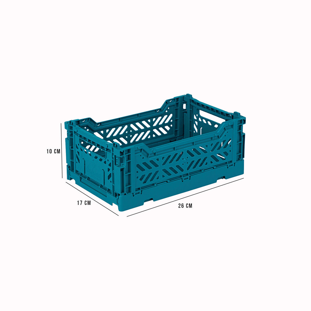 Folding Crate | Peacock Green | 2 Sizes