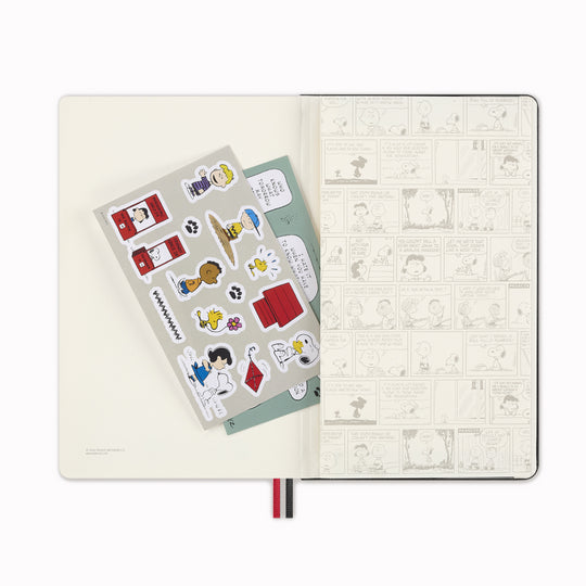 Capture your thoughts, ideas, and sketches with the Peanuts x Moleskine Notebook