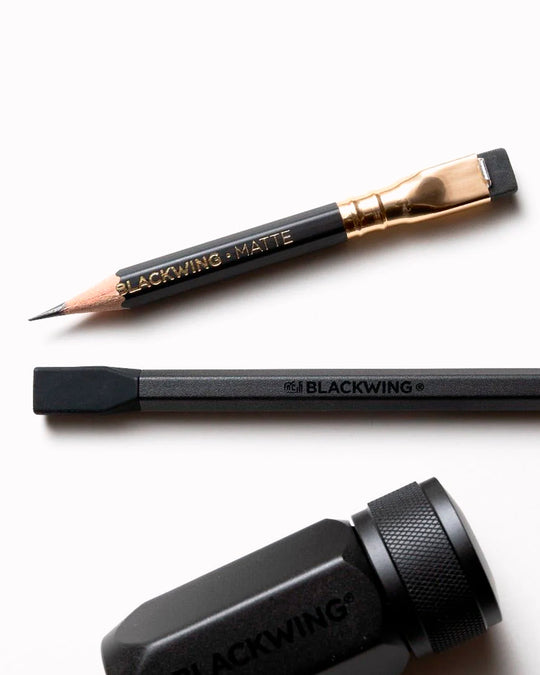 Precision-machined from lightweight aluminium with a rubber tip, to use simply remove the eraser from your Blackwing pencil, and replace using the rubber tip of the Pencil Extender.&nbsp;