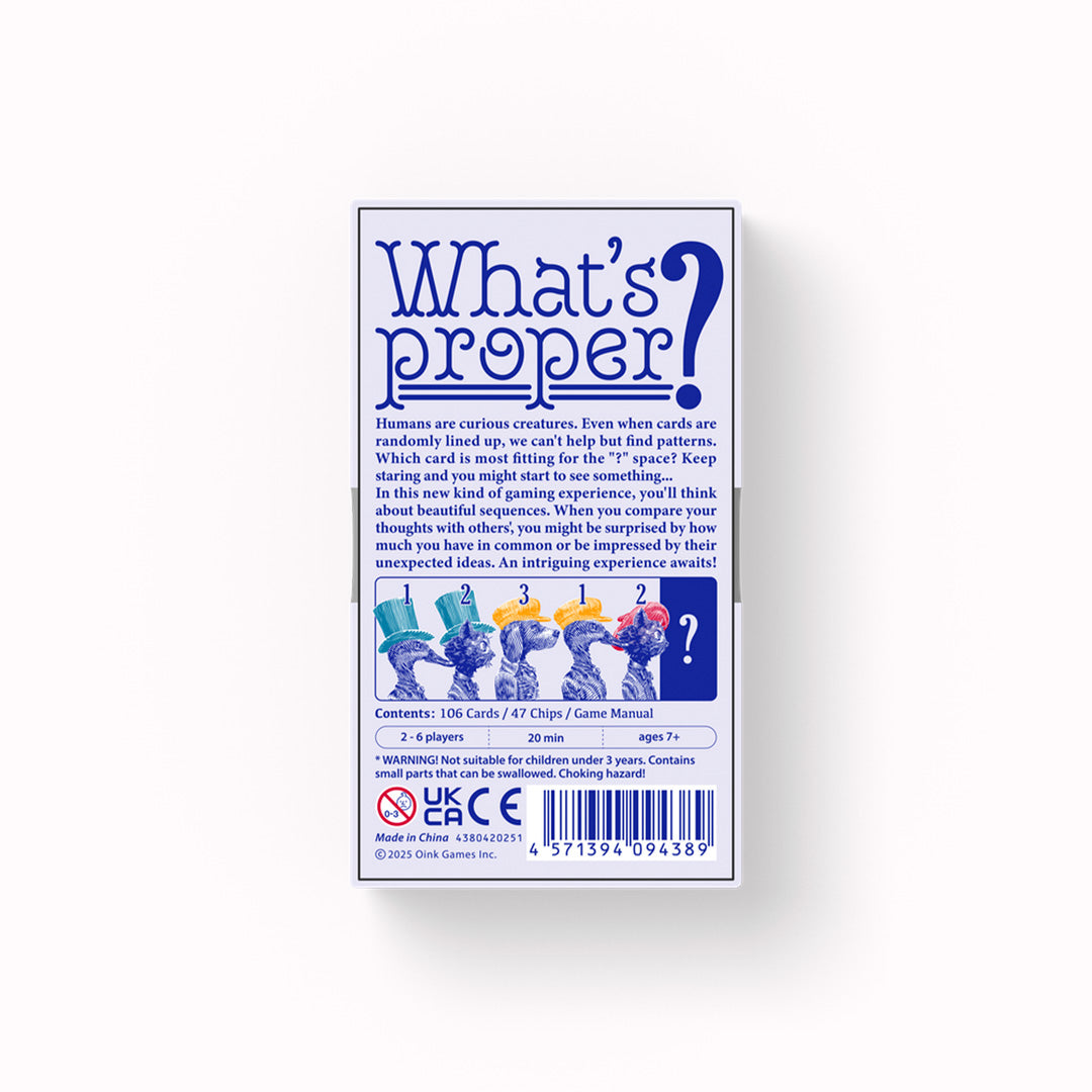 Petiquette is a small-format party card game from Japanese publisher Oink Games, designed for social play and light discussion.