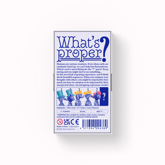 Petiquette is a small-format party card game from Japanese publisher Oink Games, designed for social play and light discussion.