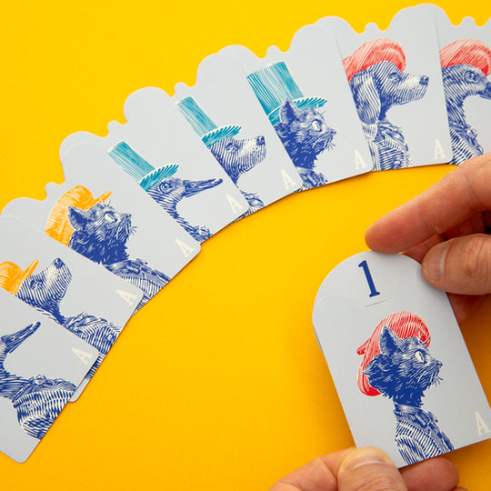 Petiquette is a small-format party card game from Japanese publisher Oink Games, designed for social play and light discussion.