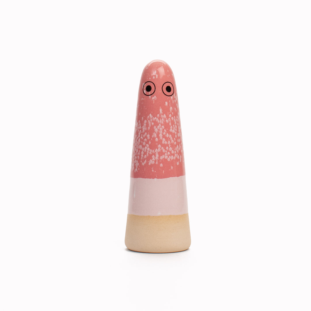 Ghost | Ceramic Figurine | Pink Hues