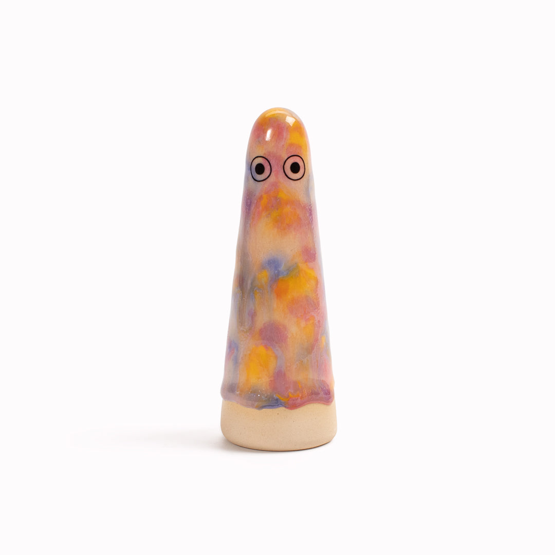 Meet the iconic hand glazed, ceramic Ghost - a personality laden decorative object from Studio Arhoj! Like much of Anders Arhoj's creations, these are inspired by Japanese ceramics but with a Scandinavian twist