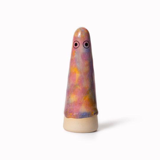 Ghost | Ceramic Figurine | Pink Hues